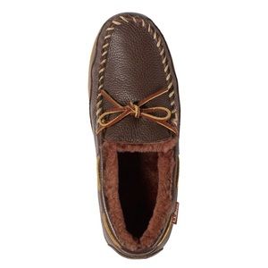 NWT LL Bean Men's Wicked Good Moccasins, Moosehide